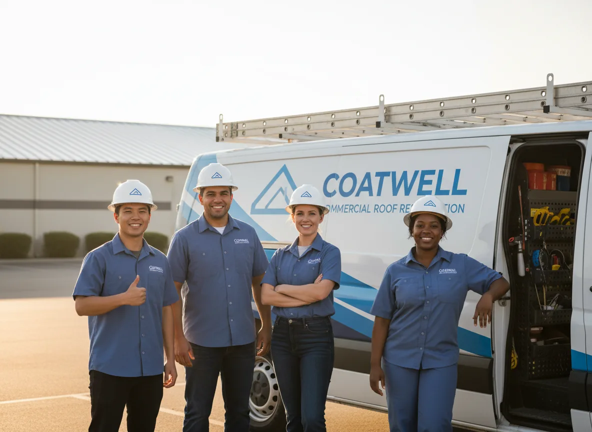 Commercial roof coating company in Burkett, TX